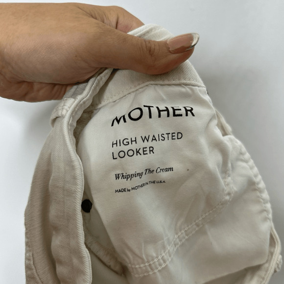 MADEWELL Cali Demi Boot Jeans women's Pure White crop mid rise stretch AJ195 28 - Picture 8 of 10